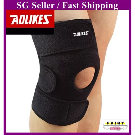 Sg Seller Aolikes Adjustable Elastic Knee Support Brace Kneepad