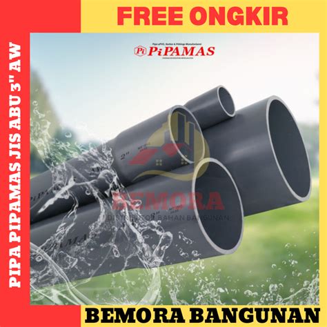 Jual Pipa Pvc Merek Pipamas Jis Warna Abu Inch Aw Harga Grosir