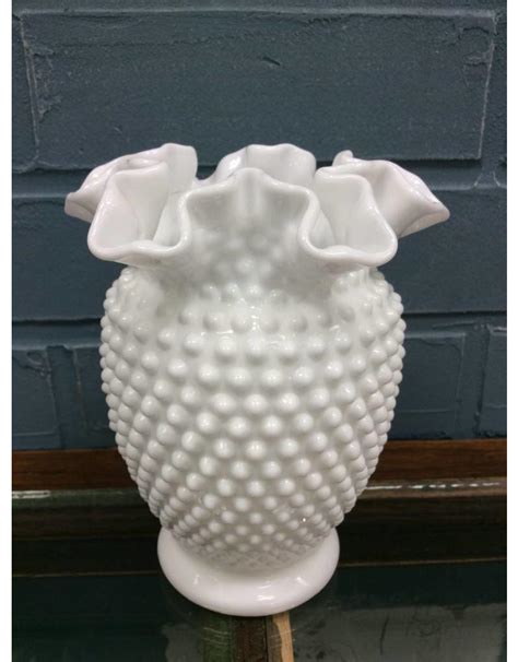 Milk Glass Vase - Fenton - Heirloom Home