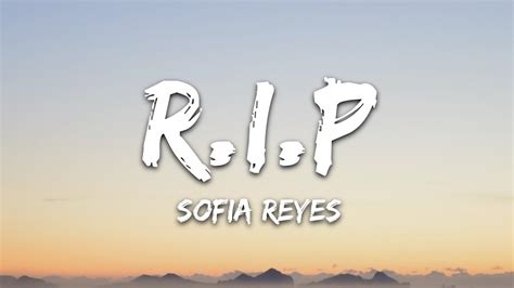 sofia reyes rip – Dainų Žodžiai, Karaoke