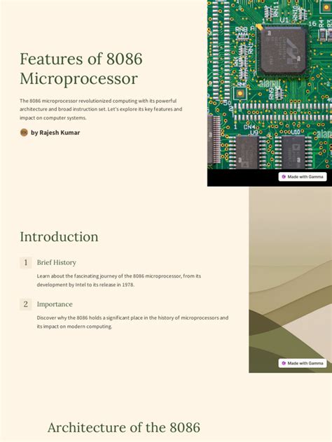 Features Of 8086 Microprocessor Pdf Central Processing Unit