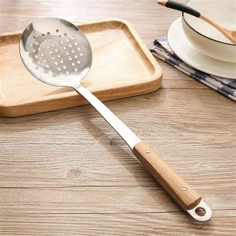 Buy Ezra Stainless Steel Slotted Serving Spoon Professional Skimmers