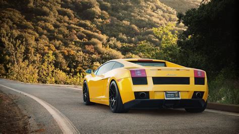 Fondos de pantalla vehículo la carretera amarillo Lamborghini