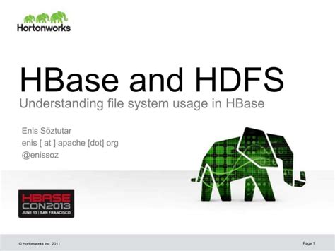 Hbase And Hdfs Understanding Filesystem Usage In Hbase Ppt