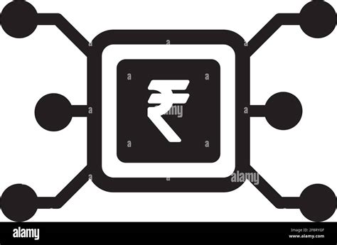 Digital Rupee Symbol Icon Vector Currency Sign For Digital Transactions