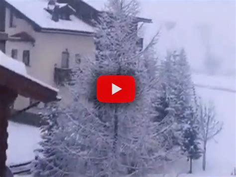 Meteo Cronaca Diretta Video Neve A Livigno Fitta Nevicata