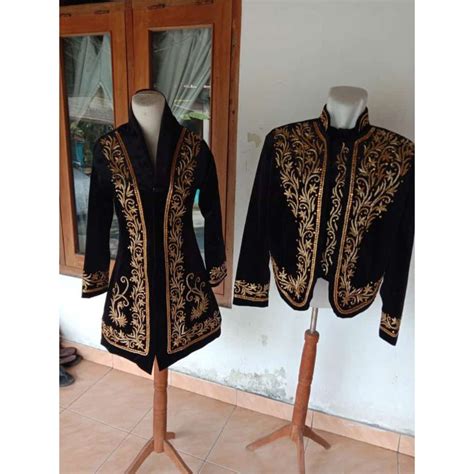 Jual Baju Pengantin Bludru Kebaya Dan Beskap Pengantin Jawa Shopee