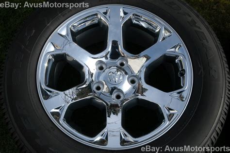 2014 Dodge Ram Oem Factory 20 Chrome Clad Wheels Tires Hemi 1500 Dakota Aspen Ebay