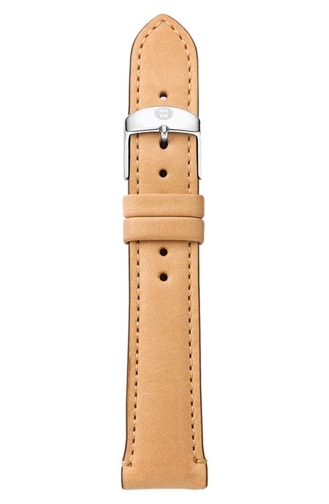 MICHELE 16mm Leather Watch Strap | Nordstrom