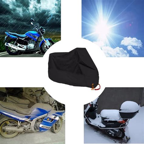 Novo preto à prova dwaterproof água ao ar livre moto uv protetor chuva