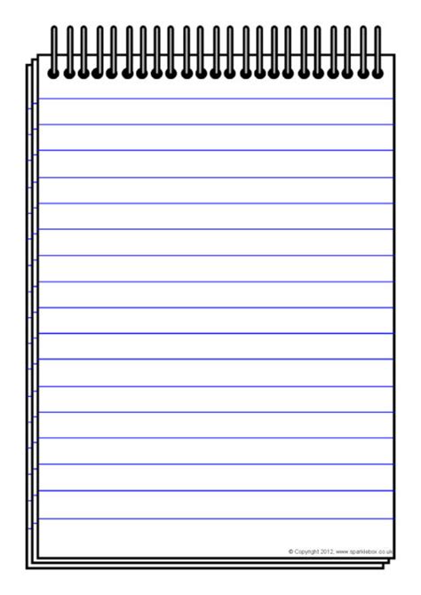 Printable Notepad Template