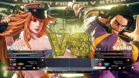 SFV Champion Edition MaiLyn POISON Vs MTL Rami RASHID Online