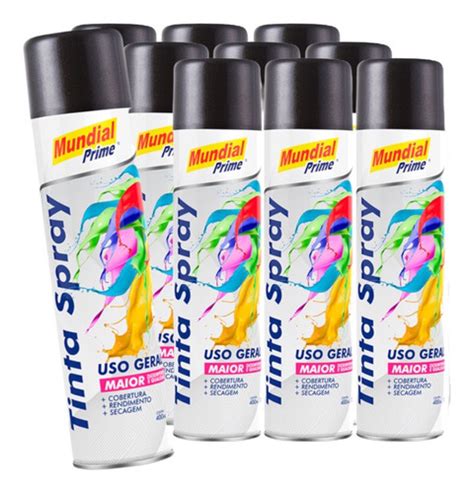 Tinta Spray Grafite Metalico Mundial Prime Ml Unid Auto