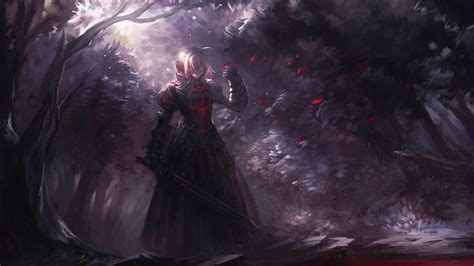 Wallpaper Fantasy Art Fantasy Girl Anime Girls Warrior Fate Stay