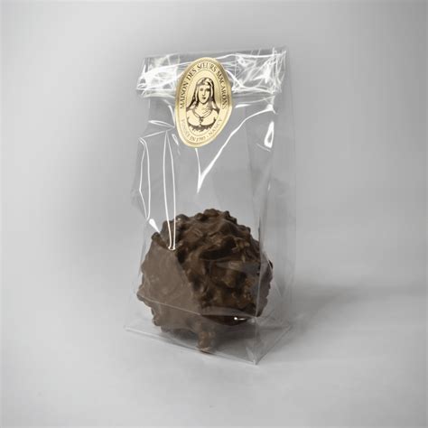 Rocher praliné enrobé de chocolat Noir Lait ou Blanc 40g Macaron Nancy