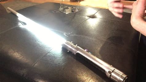 Saberforge Imperial Knight Upgrade to CF LS: Custom String Blade Lightsaber - YouTube