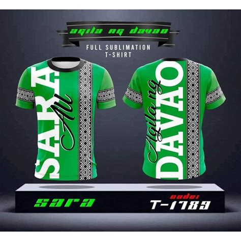 Bbm Sara Election Full Sublimation Candidate D T Shirt Green