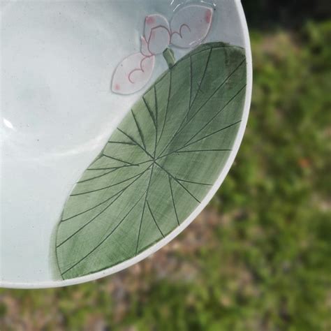 Bosan Pottery - Lotus Flower Porcelain Noodles Bowl – Harumio