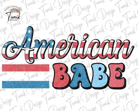 American Babe PNG 4th Of July Png Retro Png Patriotic Png USA Png Mama Png Mom Png