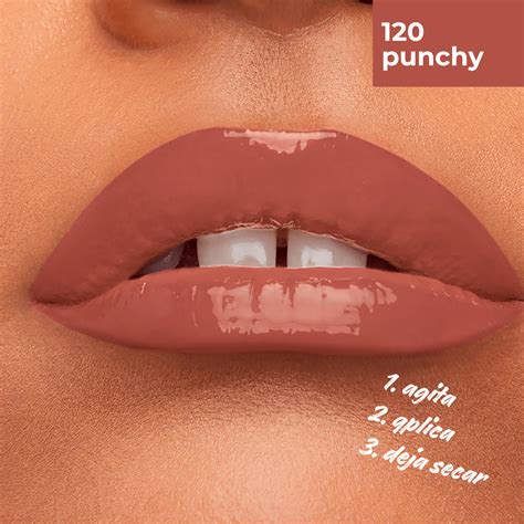 Labial Superstay Vinyl INK Nude 120 Punchy Perfumes Lujosos