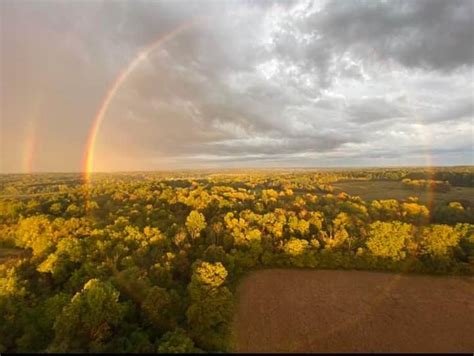 A rare full-circle rainbow (called a "glory") seen from a hot air ...