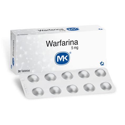 Warfarina 5 Mg 30 Tabletas Mk Farmaprime