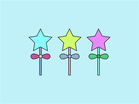Star Fairy Wand Graphic By Cotton Candy · Creative Fabrica