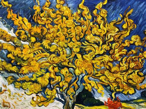 Vincent Van Gogh the Mulberry Tree High Quality Hand Painted - Etsy