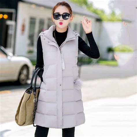 Factory 2017 New Women Autumn Winter Vests Waistcoat Down Jackets