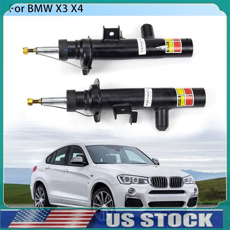 2 PCS Front LH RH Shock Absorbers For BMW X3 F25 X4 F26 37116797025