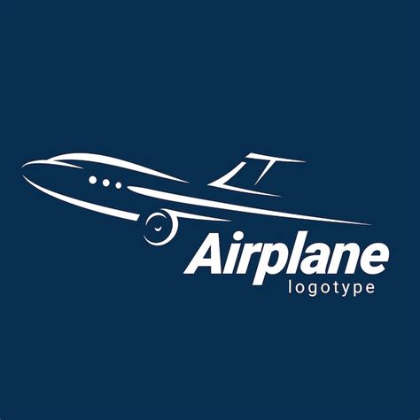 Premium Vector Vector Flat Airline Service Company Label Logo