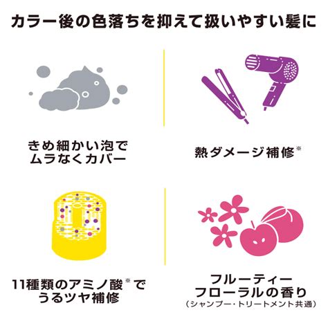 プリュスオー カラーシャンプー トリートメント 各10ml×3回分 トライアルセット Pluseau カラシャン ムラシャン ブリーチ ピンク