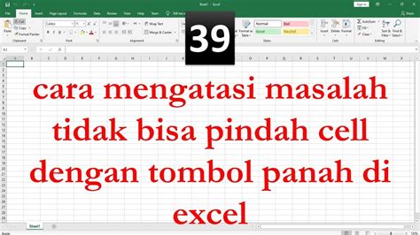 Cara Mengatasi Masalah Tidak Bisa Pindah Cell Dengan Tombol Panah Di