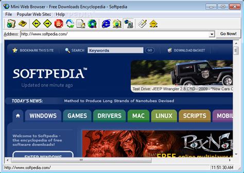 mini web browser  softpedia