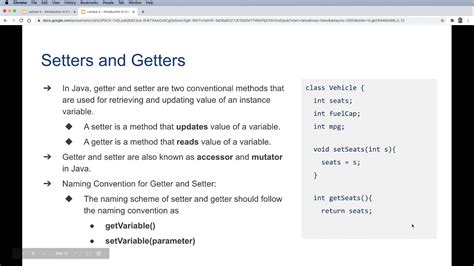 Java Classes 12 Setter And Getter Methods Mutators And Accessors