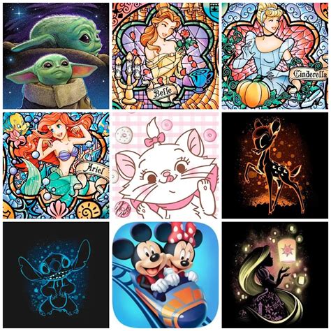 Disney Pintura De Diamante D De Dibujos Animados Para Ni Os Mosaico