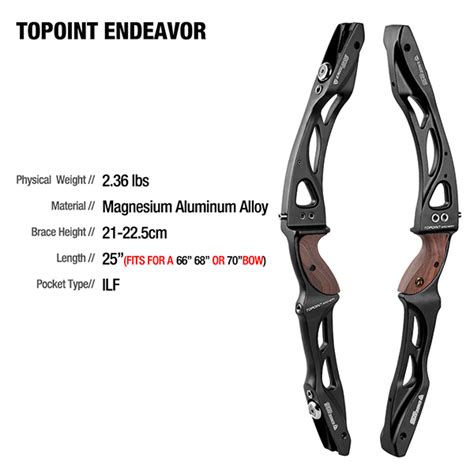 Topoint Endeavorrecurve Bow Risers