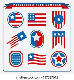 Patriotism Flag Symbols Stock Vector (Royalty Free) 757327072 ...