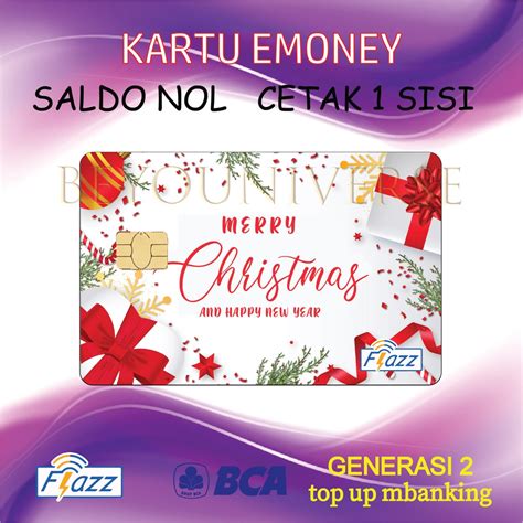 Jual Kartu FLAZZ BCA Gen 2 E Money Mandiri E Toll Emoney Design Merry