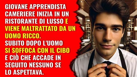 Il Giovane Cameriere Viene Maltrattato Da Un Uomo Ricco Che Non Si