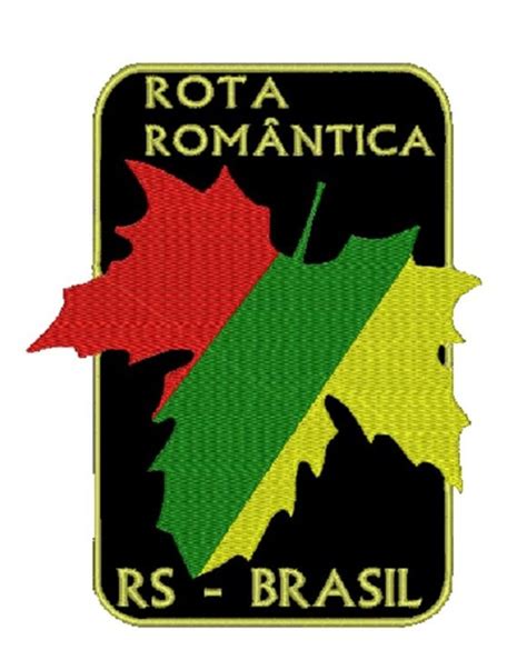 Patch Bordado Rota Romântica Rio Grande do Sul Elo7