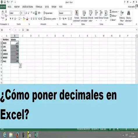 C Mo Poner Decimales En Excel Gucyi