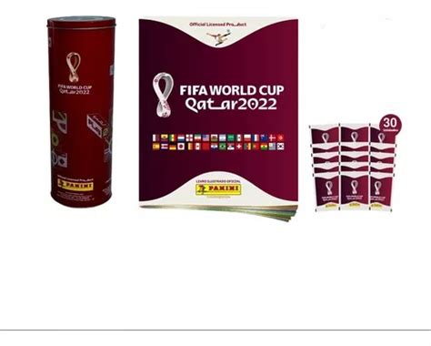 Kit Lbum Copa Do Mundo Figurinhas Lata Oficial Qatar