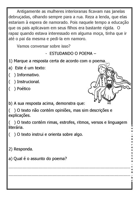 Interpretação De Poemas 9 Ano LIBRAIN