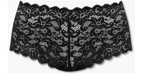 Hanro Floral Lace Lingerie Set In Black Lyst