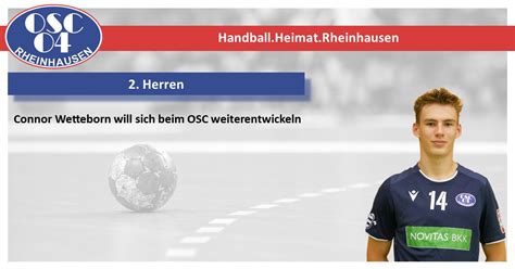 Herren Connor Wetteborn Will Sich Beim Osc Weiterentwickeln Osc