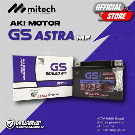 Jual Aki Motor Honda Revo Gs Astra Gtz S Aki Kering V Ah Di