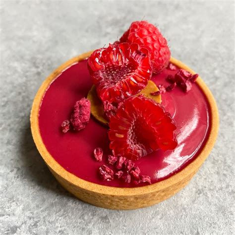 Vegan Raspberry Almond Tart Raspberry Almond Valrhona Chocolate