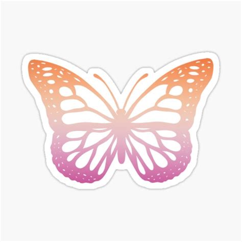 Lesbian Butterfly Sticker For Sale By DrawingsbyK Redbubble