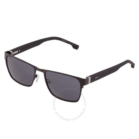 Hugo Boss Grey Rectangular Mens Sunglasses Boss 1038s 0003ir 57 716736117898 Sunglasses